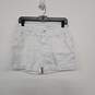White High Waist Cropped Shorts image number 1