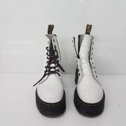 Dr. Martens Jadon Smooth Leather Boots White Unisex Size 5M/6L