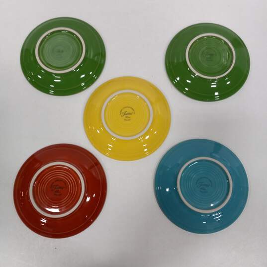 10 pcs Multicolor Fiesta Ware Cups w/ Matching Saucers image number 3