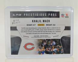 2020 Khalil Mack Prestige Prestigious Pros X-Tra Points Green /199 Chicago Bears alternative image