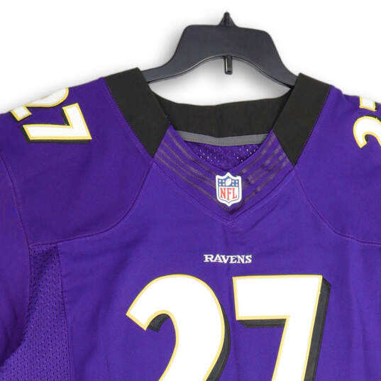 NWT Mens Purple Black Baltimore Ravens Ray Rice # 27 NFL Jersey Size 60 image number 3