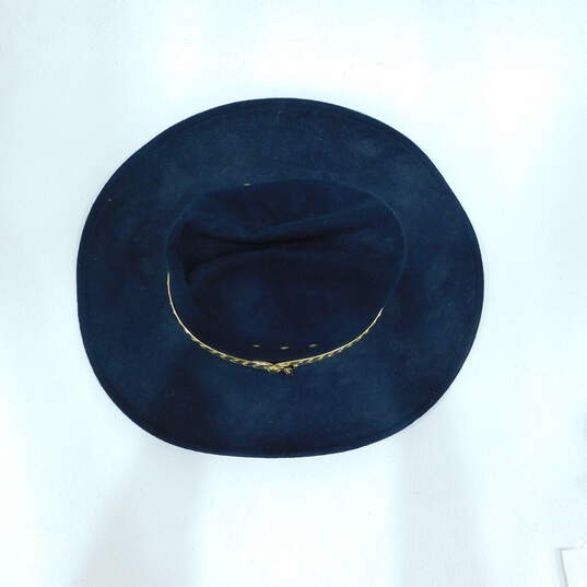 Western Express, Inc Black Wool Felt Cowboy Hat Fitted L/XL image number 6