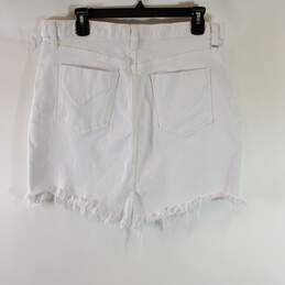 Hudson Women White Denim Skirt Sz 32 alternative image