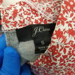 J. Crew Gray Merino Wool Collared Pullover Knit Top WM Size S alternative image
