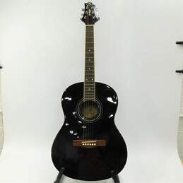 Samick Brand ST9-1/BK Model Black 6-String Acoustic Guitar w/ Case, Accessories alternative image