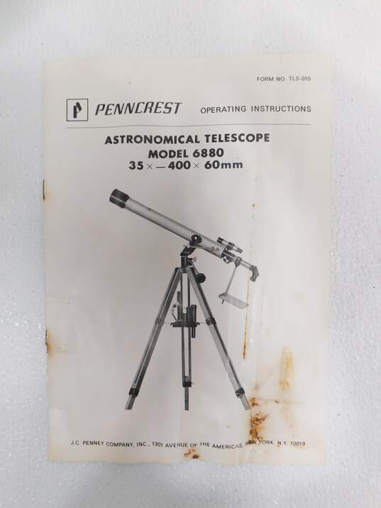 Penncrest Astronomical Vintage Telescope W/ Wood Case image number 3