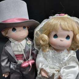 Ashton-Drake Precious Moments Bride & Groom Porcelain Dolls alternative image