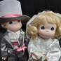 Ashton-Drake Precious Moments Bride & Groom Porcelain Dolls image number 2