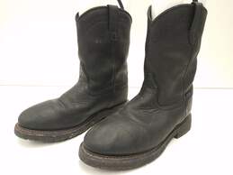 Ariat Men's Black Leather Waterproof Work Boots Sz. 9