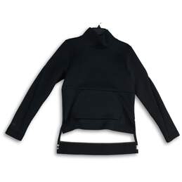 Under Armour Womens Black Mock Neck Long Sleeve Pullover Sweatshirt Size S