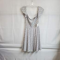 Leith White Romantic Geometric Fit & Flare Dress WM Size S NWT