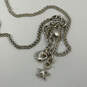 Designer Brighton Silver-Tone Adjustable Chain Sea Shell Pendant Necklace image number 4