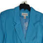 Womens Blue Notch Lapel Long Sleeve Single Breasted Two Button Blazer Size 22W image number 3