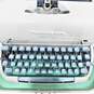 Vintage 1950s Remington Quiet-Riter Portable Typewriter w/ Green Keys & Case image number 3
