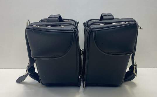 Unbranded Black Leather Saddle Bags image number 4