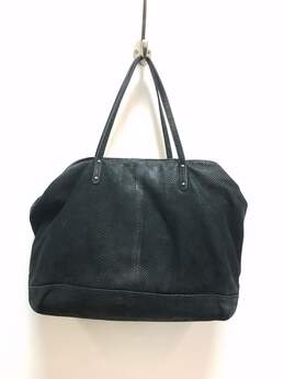 Rebecca Minkoff Black Leather Snakeskin Embossed Medium Satchel Bag Handbag alternative image
