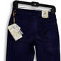 NWT Womens Blue Denim Dark Wash Pockets Stretch Skinny Leg Jeans Size 2 image number 4