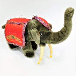 Vintage Ringling Bros Barnum & Bailey 125th Anniversary Plush Elephant Stuffed Animal Toy Souvenir alternative image