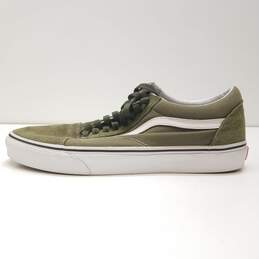 VANS Classic Low Top Canvas Men's Shoes Olive Green Size 10 alternative image