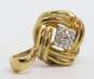Elegant 10k Yellow Gold Diamond Accent Love Knot Pendant 1.8g image number 2