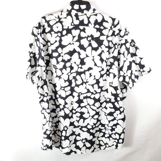 Michael Kors Men White Floral Button Up Shirt XXL image number 4