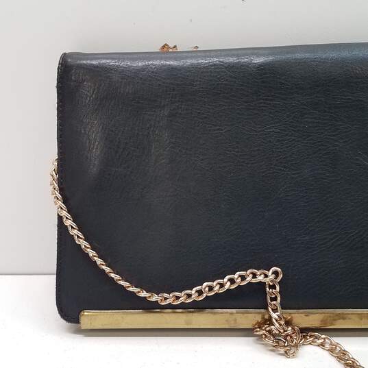 Madewell Leather Clutch Crossbody Black image number 3