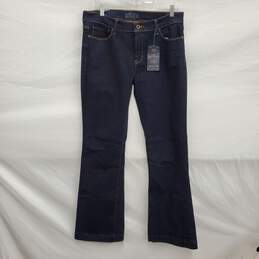 NWT Lucky Brand WM's Dark Wash Blue Wide Flare Jeans Size 12 x 31