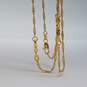 Gold Filled Twist Chain Necklace Bundle 3pcs 9.1g image number 4