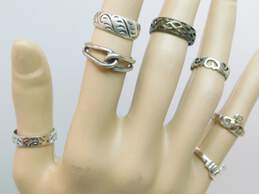 Artisan 925 Solvar Claddagh Scrolled Etched Filigree Celtic Knot & Braided Band Rings Variety 13.3g