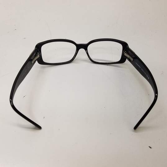 Chanel Eyewear Rectangle Eyeglass Frames Black image number 6