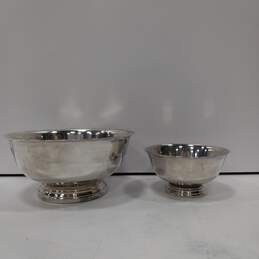 Bundle of 2 Silver Tinted Bowls