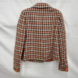 NWT Vertigo Paris WM's Orange & Beige Wool Blend Double Breast Jacket Size M alternative image