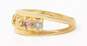 10K Yellow Gold Simulated Birthstone Mother's Ring 2.0g image number 2