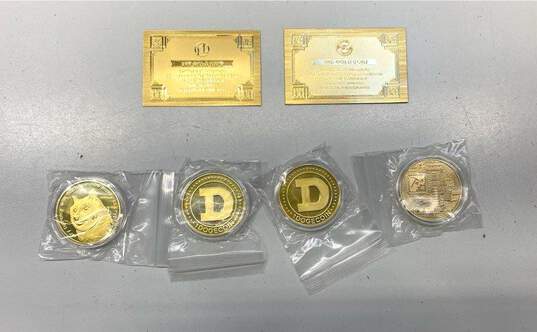 Assorted Cryto Replica Novelty Coins Bitcoin Doge IOB image number 3