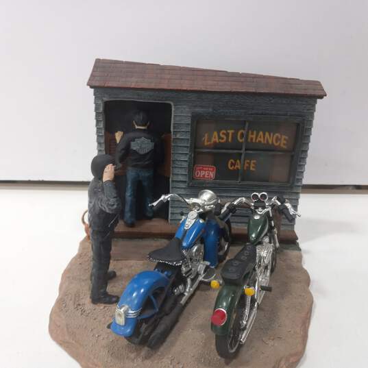 Ertl Collectibles Harley-Davidson Last Chance Cafe Sculpture IOB image number 2