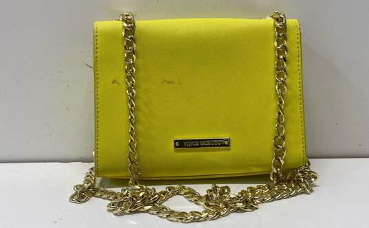 Vince Camuto Chain Strap Flap Small Crossbody Yellow image number 1