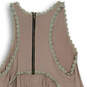 NWT Womens Beige Lace Trim Sleeveless Round Neck Tank Top Size Small image number 4