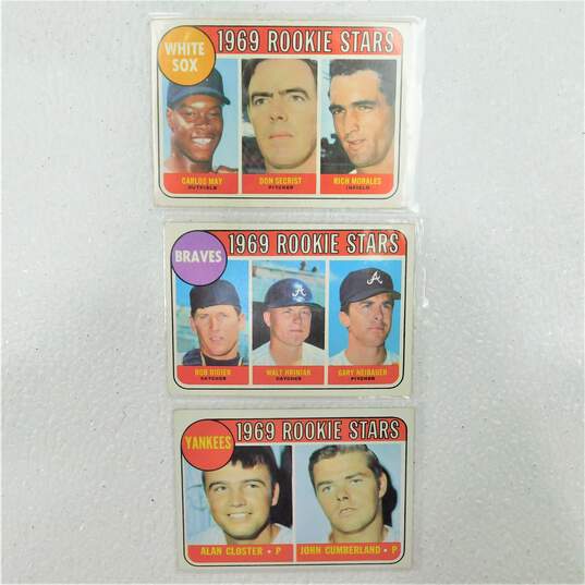 1969 Topps Rookie Stars Braves White Sox Yankees image number 2