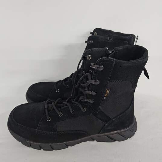 Free Solider Black Tactical Combat Boots image number 2