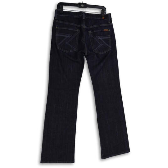 Womens Blue Denim Medium Wash 5-Pocket Design Bootcut Jeans Size 31 image number 2