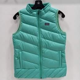 Patagonia Green Puffer Vest Girl's Size L (12)