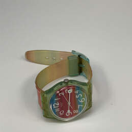 Designer Swatch Swiss Rainbow Round Dial Adjustable Strap Analog Wristwatch alternative image