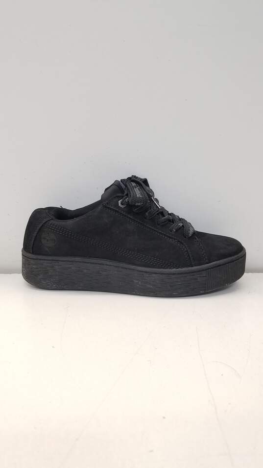 Timberland Black Leather Platform Lace Up Shoes 8 M image number 1