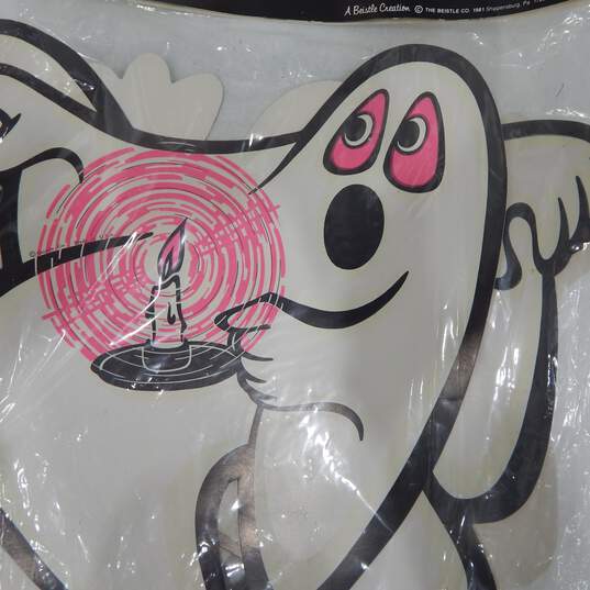 Vintage Halloween Beistle Die Cuts Nite-Glo Ghosts Set 1981  SEALED image number 2