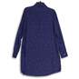 Gap Womens Navy Blue Henley Neck Long Sleeve Pullover Tunic Top Size Large image number 2