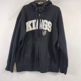 Antigua NHL Men Black LA Kings Zip Up XL