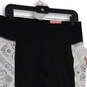 NWT Womens Black White Elastic Waist Pull-On Capri Leggings Size 14/16 image number 3
