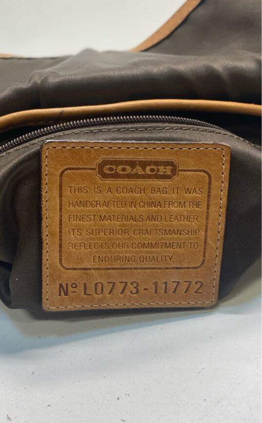 Coach Monogrammed Shoulder Bag Khaki, Brown image number 5