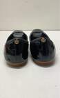 Tory Burch Patent Leather Eddie Peep Toe Flats Black 6 image number 4