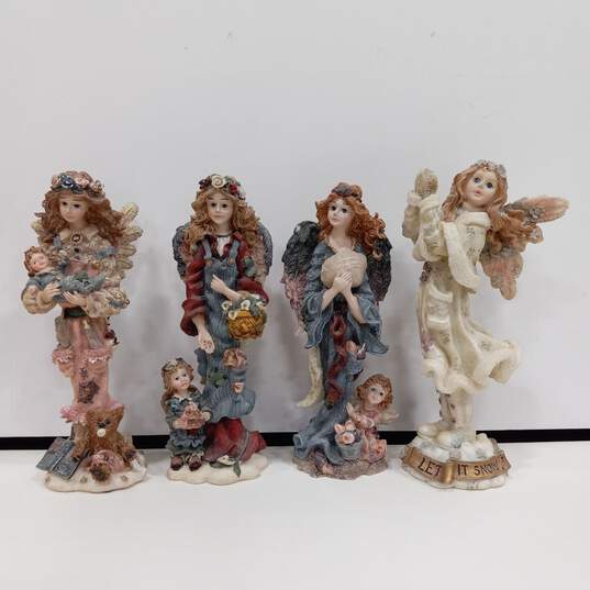 Boyd's Bears Folkstone Collection Numbered Set of 8 Angel Statues image number 2